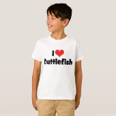 Ik hou van hartinktvis t-shirt (Voorkant volledig)