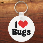 Ik hou van hartinsecten - Entomoloog Sleutelhanger (Voorkant)
