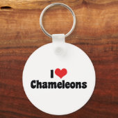 Ik hou van hartkameleons - Hagedis Liefhebber Sleutelhanger (Voorkant)