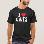 Ik hou van hartkatten Ik hou van hartkatten Ik hou T-shirt (Voorkant)