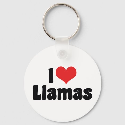 Ik hou van hartlamas sleutelhanger (Voorkant)