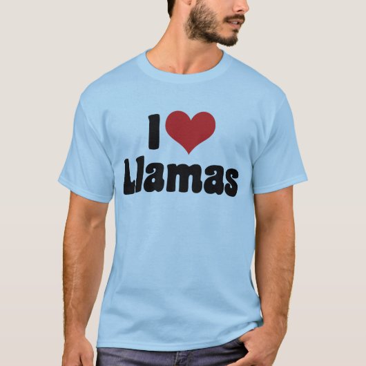 Ik hou van hartlamas t-shirt (Voorkant)