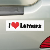Ik hou van hartmaki's bumpersticker (Op auto)