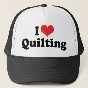 Ik hou van hartquilten - Naaien Quilter Trucker Pet