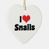 Ik hou van hartslakken keramisch ornament (Rechts)