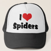 Ik hou van hartspinnen trucker pet (Voorkant)