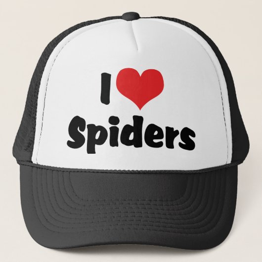 Ik hou van hartspinnen trucker pet (Voorkant)