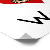 Ik hou van hartswafels poster (Hoek)