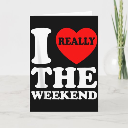 Ik hou van hartweekend grappige camping koppel cad kaart (Voorkant)