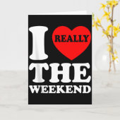 Ik hou van hartweekend grappige camping koppel cad kaart (Gele Bloem)