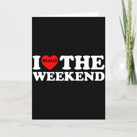 Ik hou van hartweekend grappige camping koppel cad kaart (Voorkant)