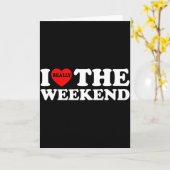 Ik hou van hartweekend grappige camping koppel cad kaart (Gele Bloem)