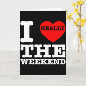 Ik hou van hartweekend grappige camping koppel cad kaart (Gele Bloem)