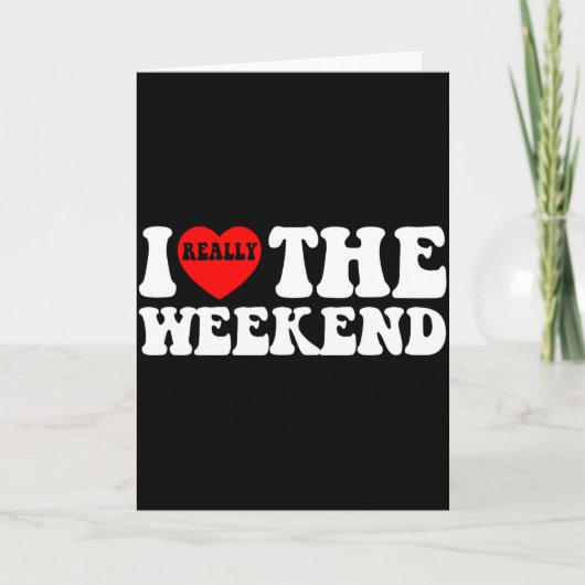 Ik hou van hartweekend grappige camping koppel cad kaart (Voorkant)