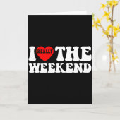 Ik hou van hartweekend grappige camping koppel cad kaart (Gele Bloem)