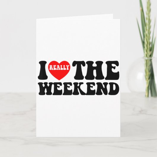 Ik hou van hartweekend grappige camping koppel cad kaart (Voorkant)