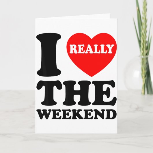 Ik hou van hartweekend grappige camping koppel cad kaart (Voorkant)
