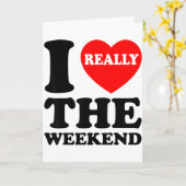 Ik hou van hartweekend grappige camping koppel cad kaart (Gele Bloem)