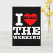 Ik hou van hartweekend grappige camping koppel cad kaart (Gele Bloem)