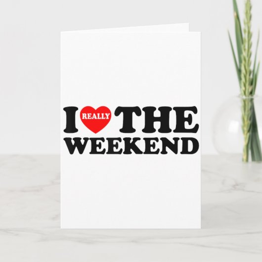 Ik hou van hartweekend grappige camping koppel cad kaart (Voorkant)