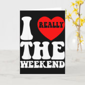 Ik hou van hartweekend grappige camping koppel cad kaart (Gele Bloem)