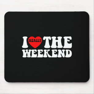 Ik hou van hartweekend grappige camping koppel cad muismat