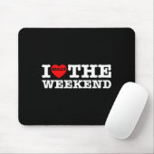 Ik hou van hartweekend grappige camping koppel cad muismat (Met muis)