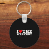 Ik hou van hartweekend grappige camping koppel cad sleutelhanger (Voorkant)