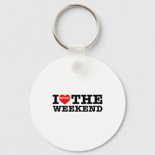 Ik hou van hartweekend grappige camping koppel cad sleutelhanger (Voorkant)