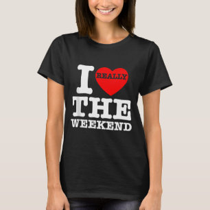 Ik hou van hartweekend grappige camping koppel cad t-shirt