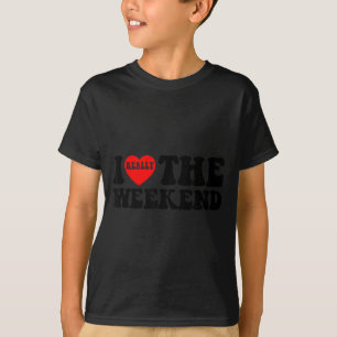Ik hou van hartweekend grappige camping koppel cad t-shirt