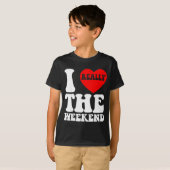 Ik hou van hartweekend grappige camping koppel cad t-shirt (Voorkant volledig)
