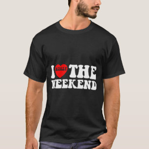 Ik hou van hartweekend grappige camping koppel cad t-shirt