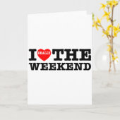 Ik hou van hartweekend grappige camping koppelcade kaart (Gele Bloem)