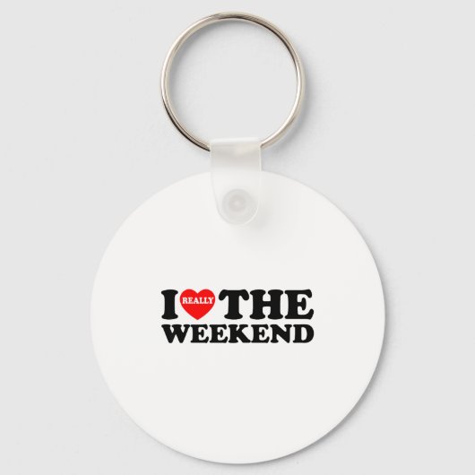 Ik hou van hartweekend grappige camping koppelcade sleutelhanger (Voorkant)