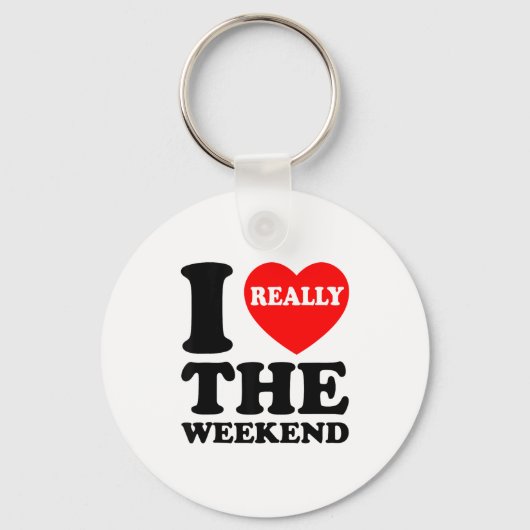 Ik hou van hartweekend grappige camping koppelcade sleutelhanger (Voorkant)