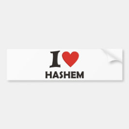 Ik hou van Hashem Bumpersticker