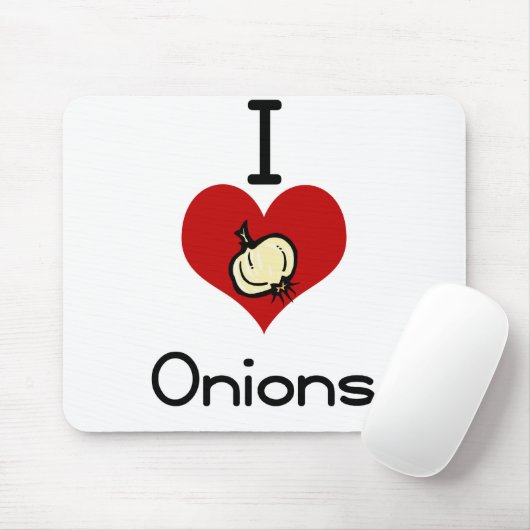 Ik hou van haten uien muismat (Met muis)