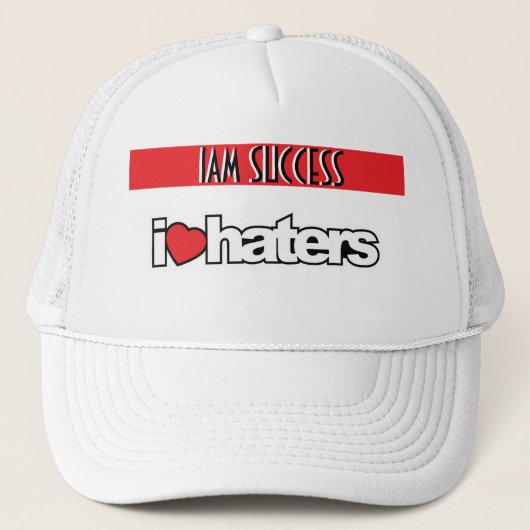 IK HOU VAN HATERS TRUCKER PET (Voorkant)