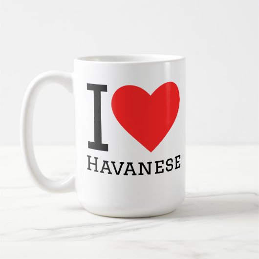 Ik hou van Havanese  Koffiemok (Links)