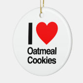 ik hou van havermoutkoekjes keramisch ornament (Links)