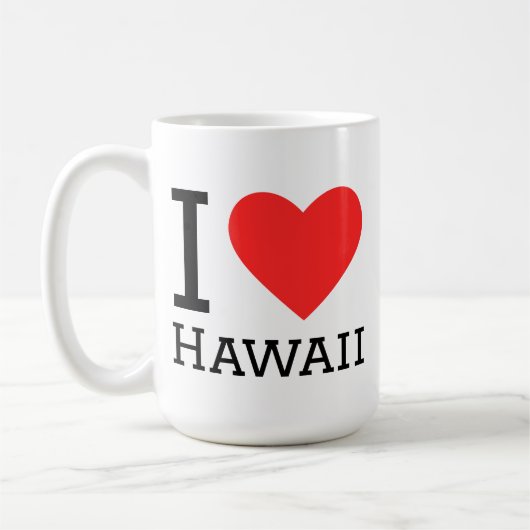 Ik hou van Hawaï Koffiemok (Links)
