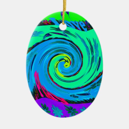 Ik hou van Hawai.png Keramisch Ornament (Voorkant)