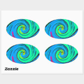 Ik hou van Hawai.png Ovale Sticker (Vel)