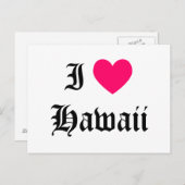 Ik hou van Hawaii Briefkaart (Voorkant / Achterkant)