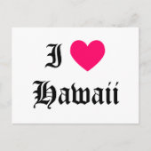 Ik hou van Hawaii Briefkaart (Voorkant)