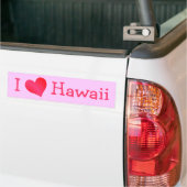 Ik hou van Hawaii Bumpersticker (Op Truck)