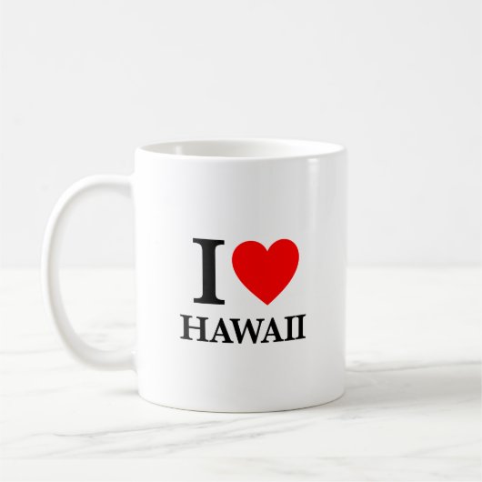 Ik hou van Hawaii Koffiemok (Links)