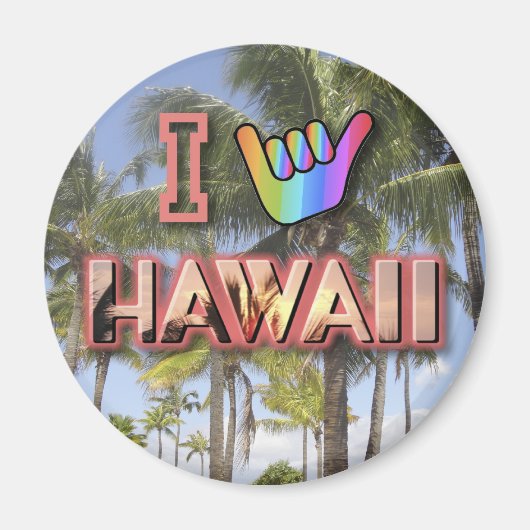 Ik hou van Hawaii Magneet (Voorkant)