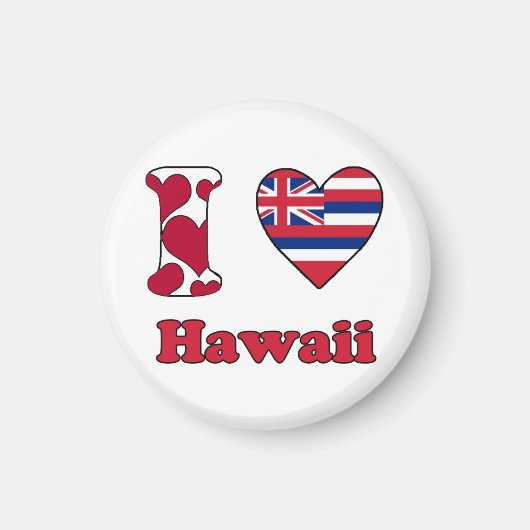 Ik hou van Hawaii Magneet (Voorkant)